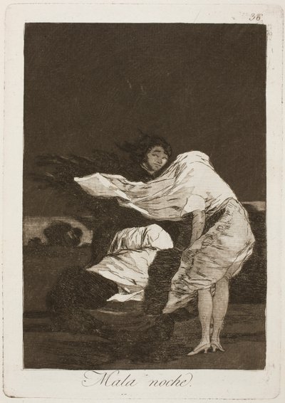 Slechte nacht door Francisco de Goya